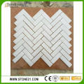 CE certificate Herringbone Marble Mosaic
